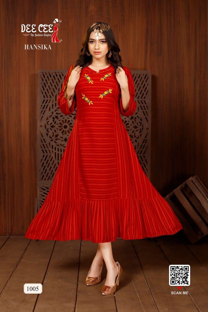 Hansika Designer Exclusive Wear Wholesale Anarkali Kurtis